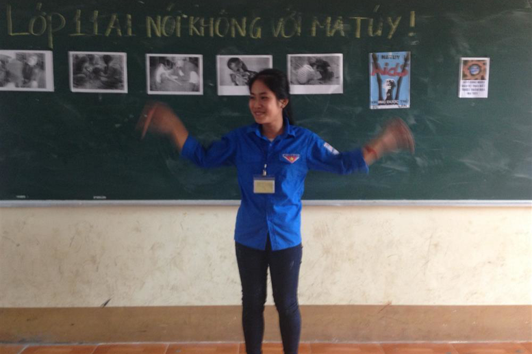 Học sinh tham gia vào các nội dung giờ sinh hoạt rất vui vẻ, bổ ích