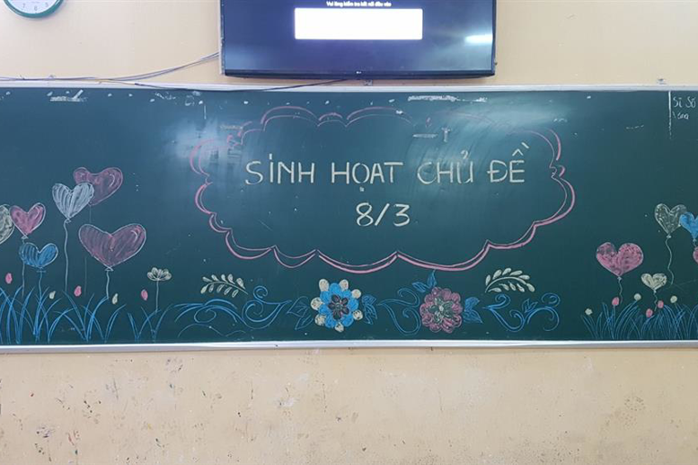 Giờ Sinh hoạt lớp với chủ đề ngày 08/3