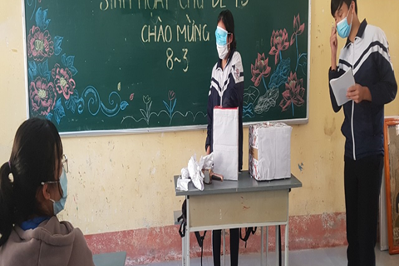 Các trò chơi vui luôn nhận được sự hưởng ứng tích cực của các bạn học sinh